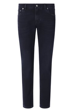 Мужские джинсы slim DOLCE & GABBANA темно-синего цвета, арт. GY07CD/G8MF2 | Фото 1 (Длина (брюки, джинсы): Стандартные; Материал внешний: Хлопок, Деним; Силуэт М (брюки): Прямые; Кросс-КТ: Деним; Детали: Делаве; Стили: Кэжуэл, Классический; Автоматизация ТО: Проставлено; Автоматизация состава: Проставлено)