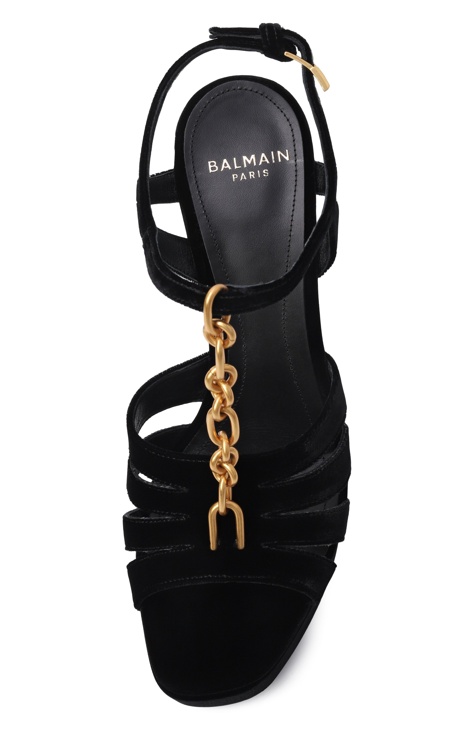 Текстильные босоножки sync BALMAIN, арт. GN1UH198/TVEL, фото 6