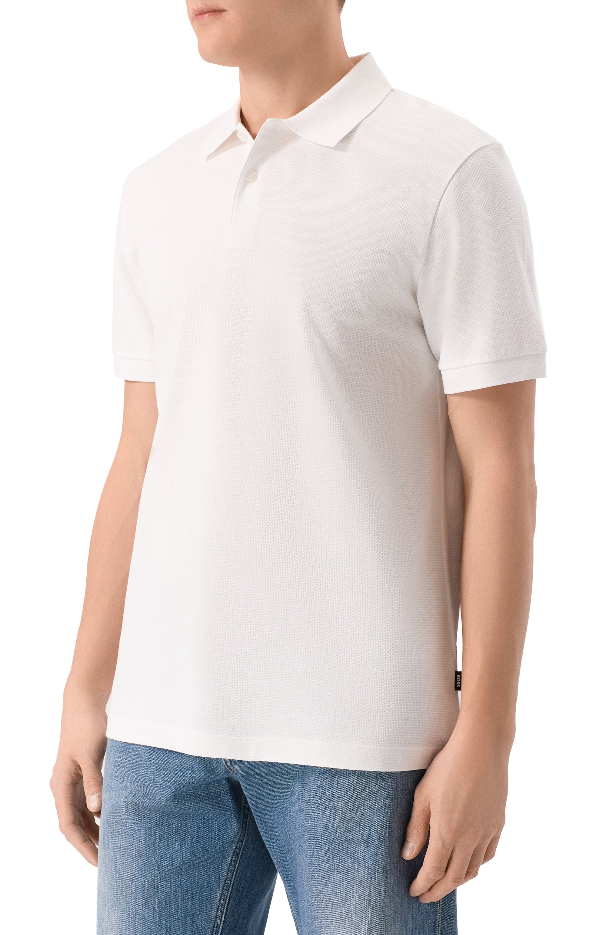 Хлопковое поло BOSS, арт. 50555172, фото 3