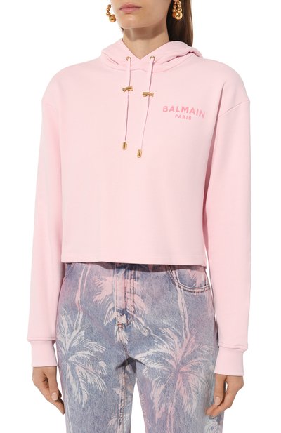 Хлопковое худи BALMAIN, арт. DF1JP040/BB01, фото 3