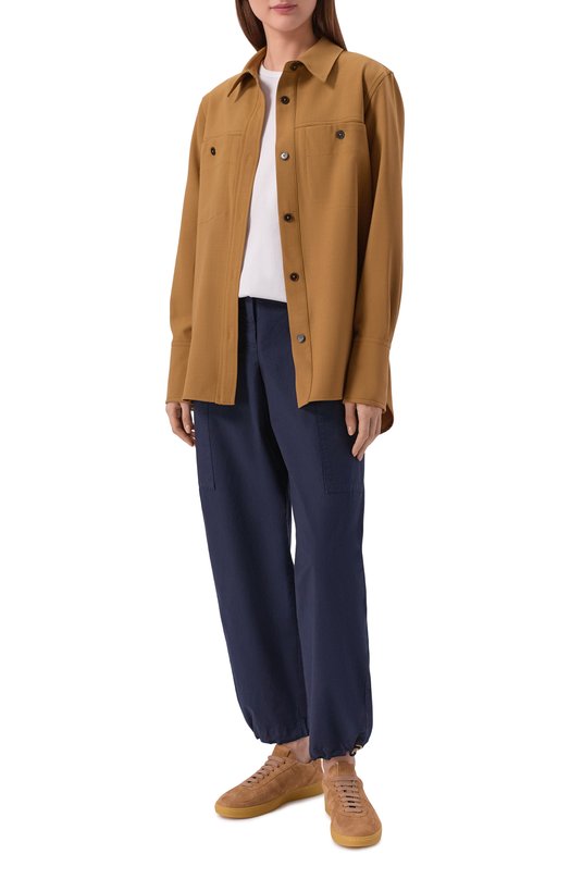 Хлопковые брюки-карго Aeronautica Militare PA1695DCT04280 Синий  PA1695DCT04280 Фото 2