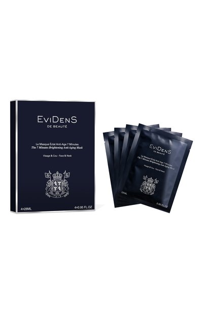 Женская 7-минутная маска &quot;сияние&quot; для лица и шеи (4x28ml) EVIDENS DE BEAUTE, арт. 4570117111617