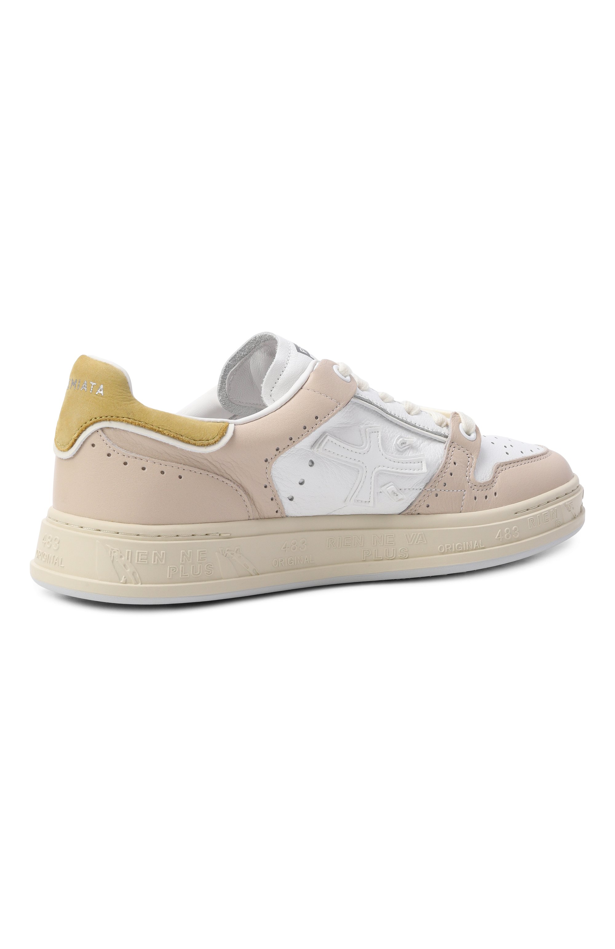 Кожаные кеды quinn-d PREMIATA бежевого цвета по цене 35100 руб., арт. QUINND/VAR 8217, фото 5 Кожаные кеды quinn-d PREMIATA, арт. QUINND/VAR 8217, фото 5