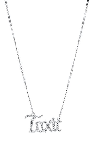 Колье toxic с надписью из фианитов LEVASHOVAELAGINA, арт. toxic/n, фото 3