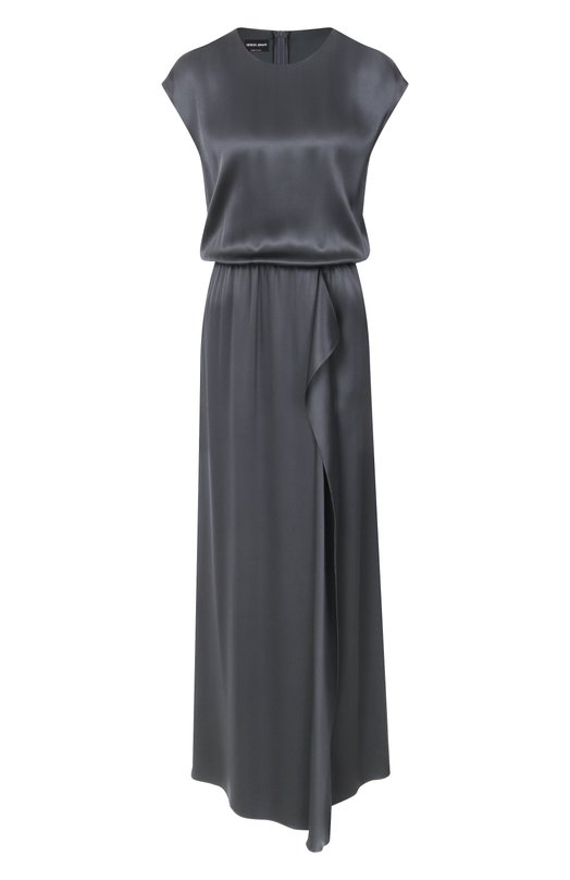 Атласное платье Giorgio Armani GW001317/TE10101 Серый GW001317/TE10101
