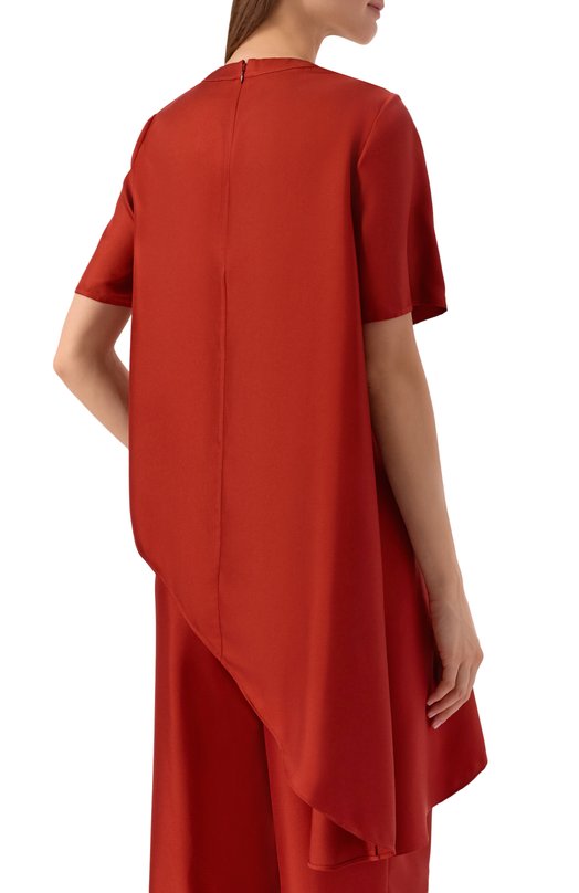 Шелковый топ Loulou de Saison MADEA Красный  MADEA Фото 4