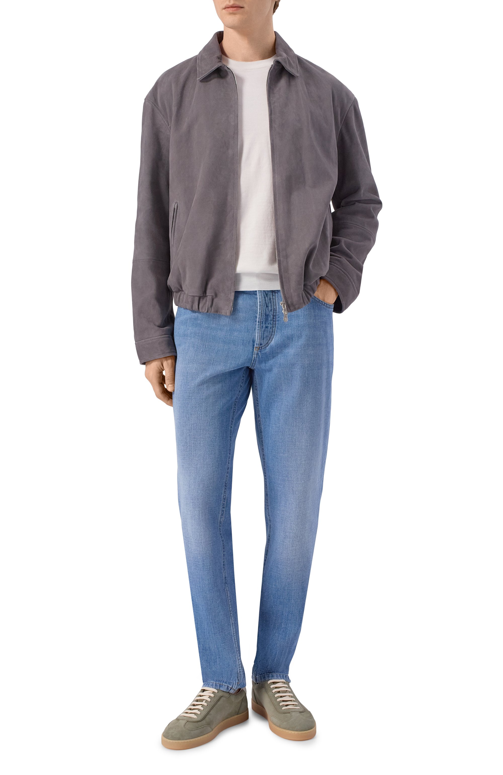 Замшевые кеды BRUNELLO CUCINELLI, арт. MZUMGLJ336, фото 2