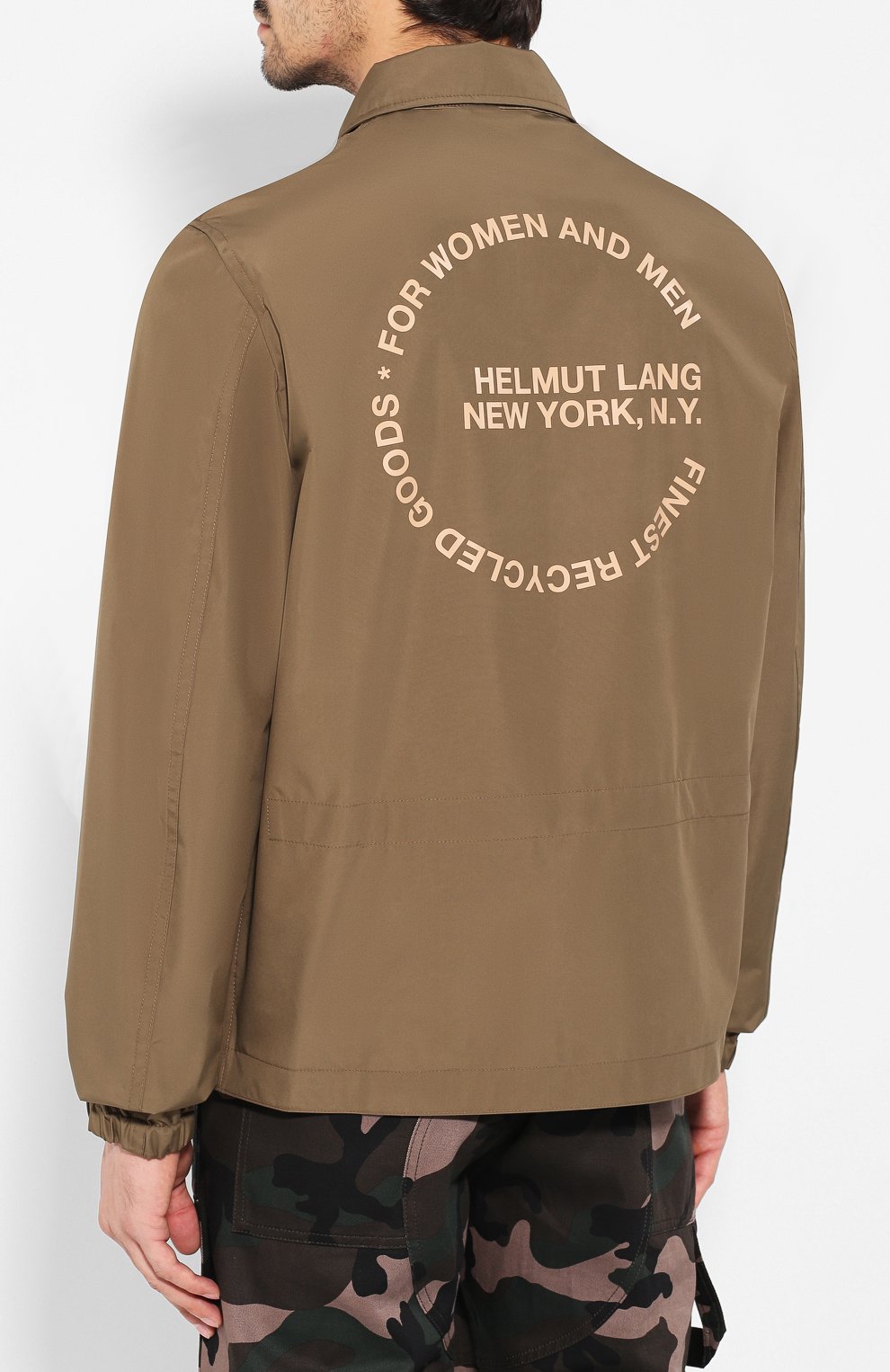 Куртка HELMUT LANG хаки цвета по цене 23450 руб., арт. J04HM104, фото 4 Куртка HELMUT LANG, арт. J04HM104, фото 4