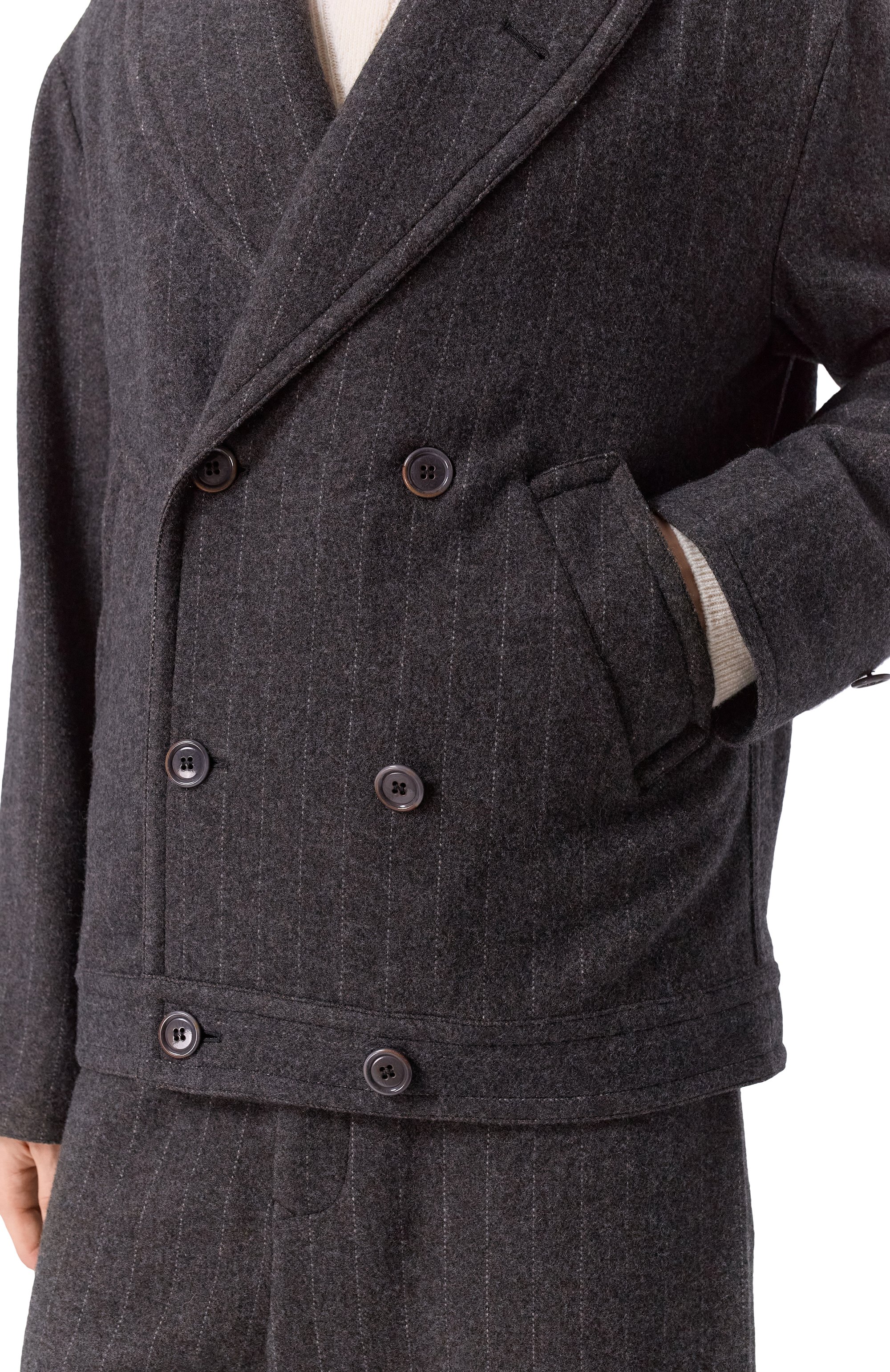 Пальто из кашемира и шерсти GIORGIO ARMANI, арт. GM002556/TE17771, фото 5