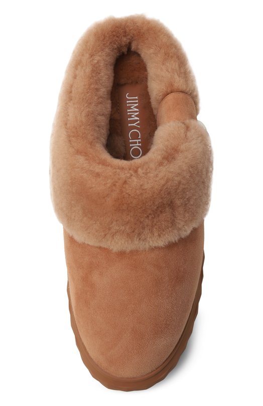Замшевые сабо Diamond Maxi Jimmy Choo DIAM0ND MAXI MULE/F/FUW Бежевый  DIAM0ND MAXI MULE/F/FUW Фото 6