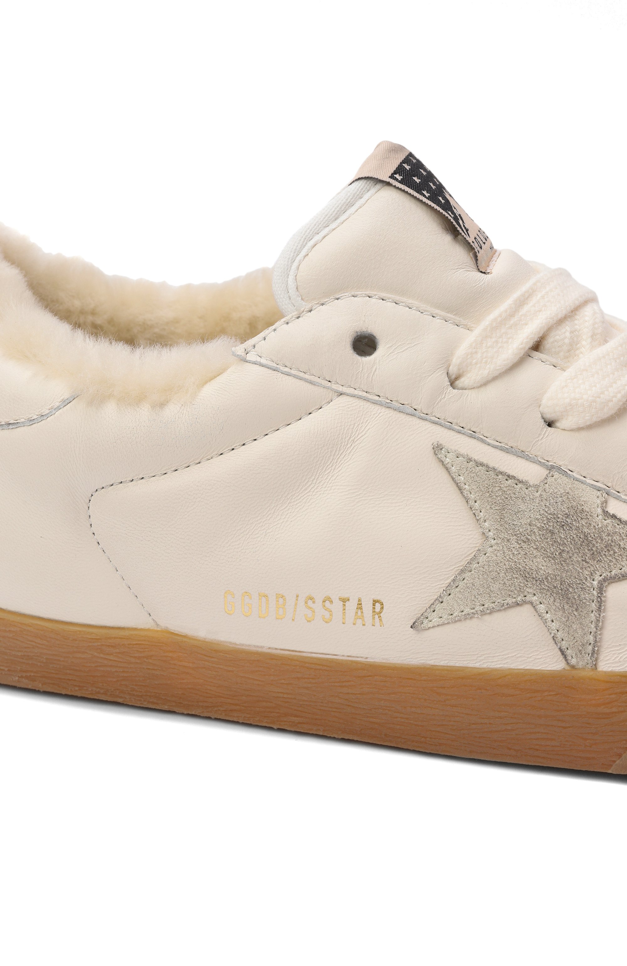Кожаные кеды super-star GOLDEN GOOSE DELUXE BRAND кремового цвета по цене 84500 руб., арт. GWF00828.F006572, фото 7 Кожаные кеды super-star GOLDEN GOOSE DELUXE BRAND, арт. GWF00828.F006572, фото 7