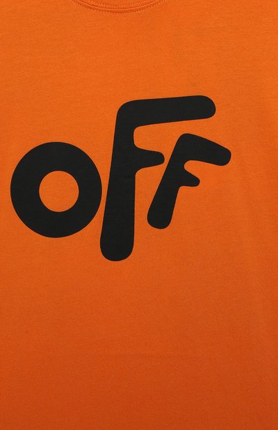 Хлопковая футболка OFF-WHITE, арт. 0BAA002F22JER012, фото 3