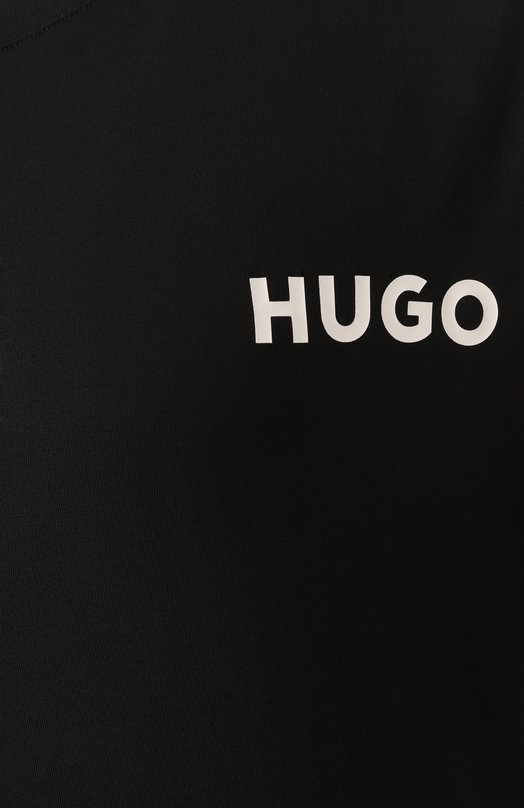 Футболка из вискозы HUGO 50490707 Чёрный  50490707 Фото 6