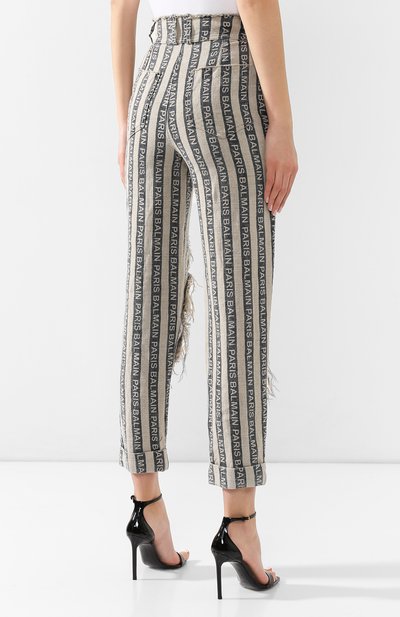 Льняные брюки BALMAIN, арт. RF15288/D020, фото 4