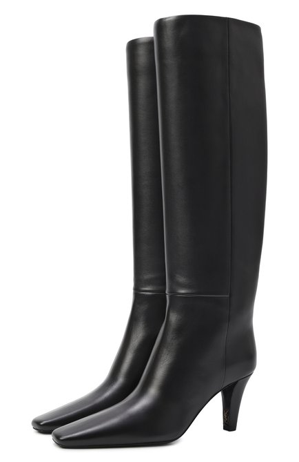 Женские кожаные сапоги jill 75 SAINT LAURENT, арт. 839749/AAE6W