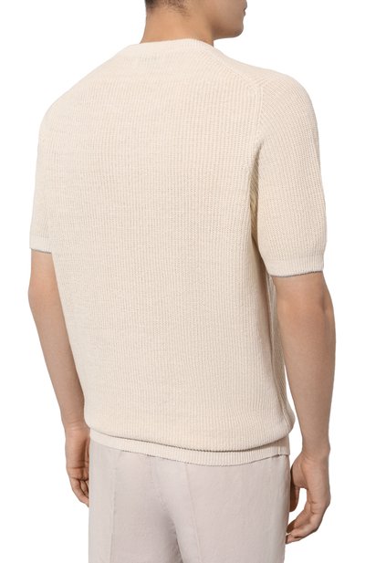 Джемпер изо льна и хлопка BRUNELLO CUCINELLI, арт. M2L70B2257, фото 4