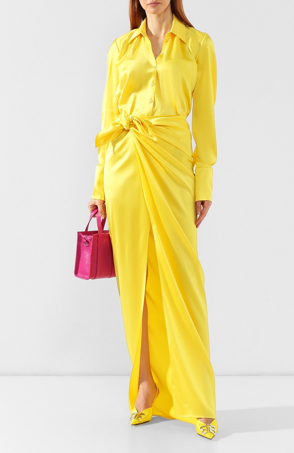 Атласная блузка BALENCIAGA, арт. 571094/TA021, фото 2