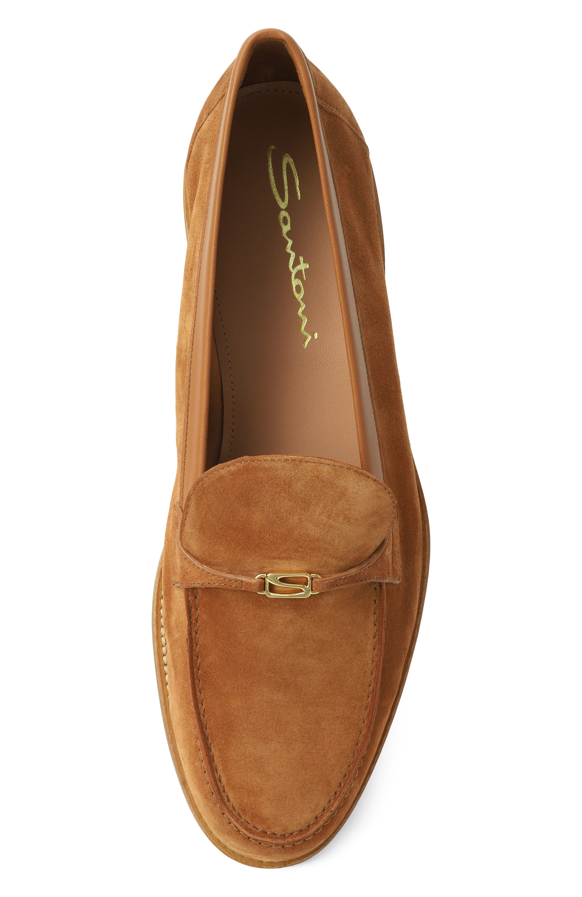 Замшевые лоферы SANTONI, арт. WUWG72069BA2SHMF, фото 6