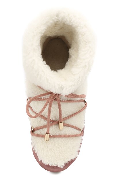 Замшевые ботинки yves salomon x moon boot с отделкой из овчины YVES SALOMON, арт. 9WAC167XXMRMX, фото 5