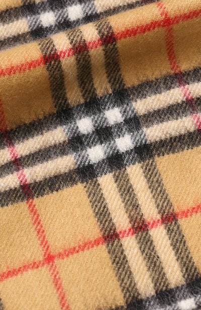 Кашемировый шарф в клетку с бахромой BURBERRY, арт. 4073122, фото 2