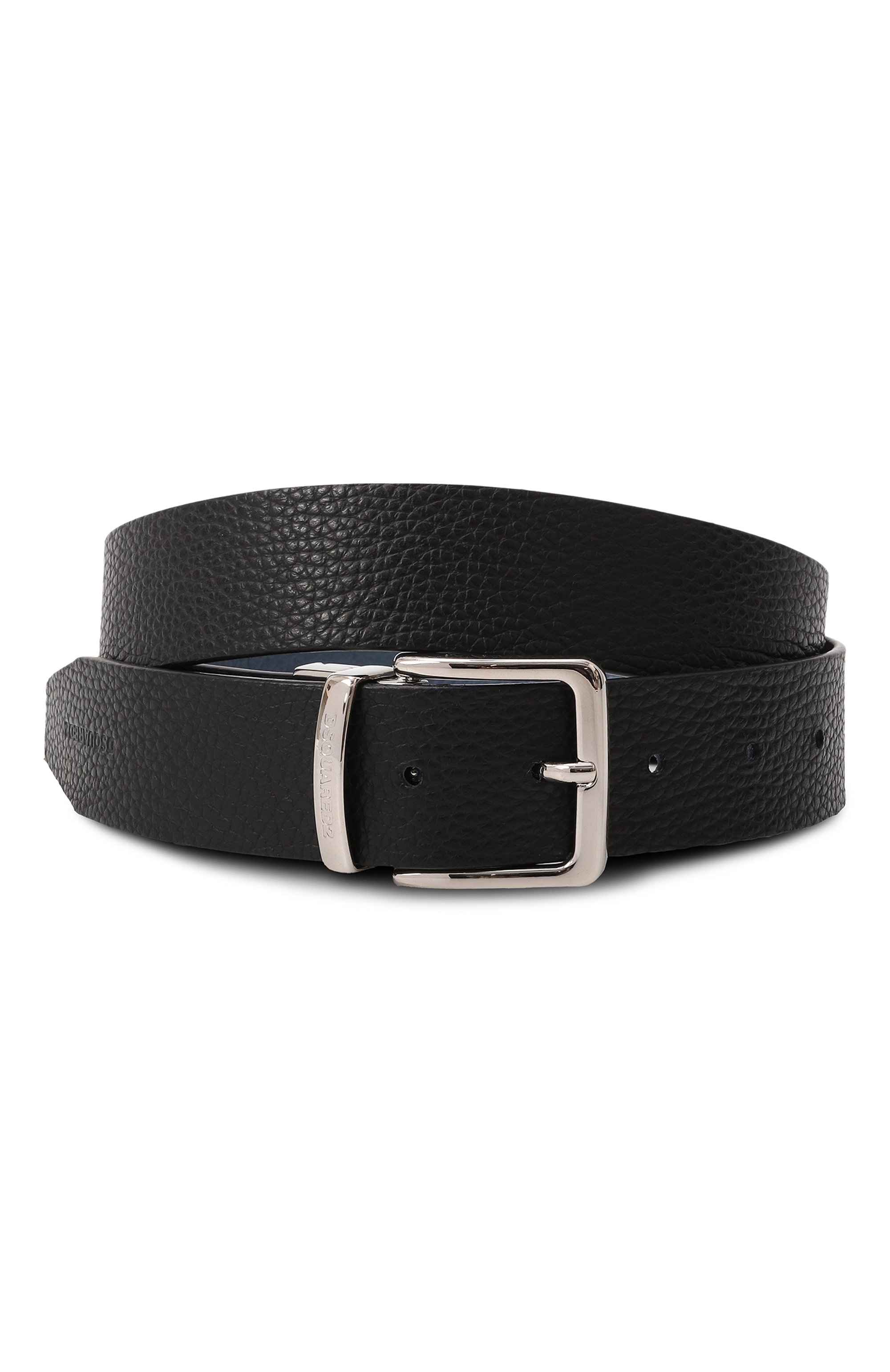 Двусторонний ремень DSQUARED2 черного цвета по цене 34700 руб., арт. BEM0659/01500001, фото 1 Двусторонний ремень DSQUARED2, арт. BEM0659/01500001, фото 1