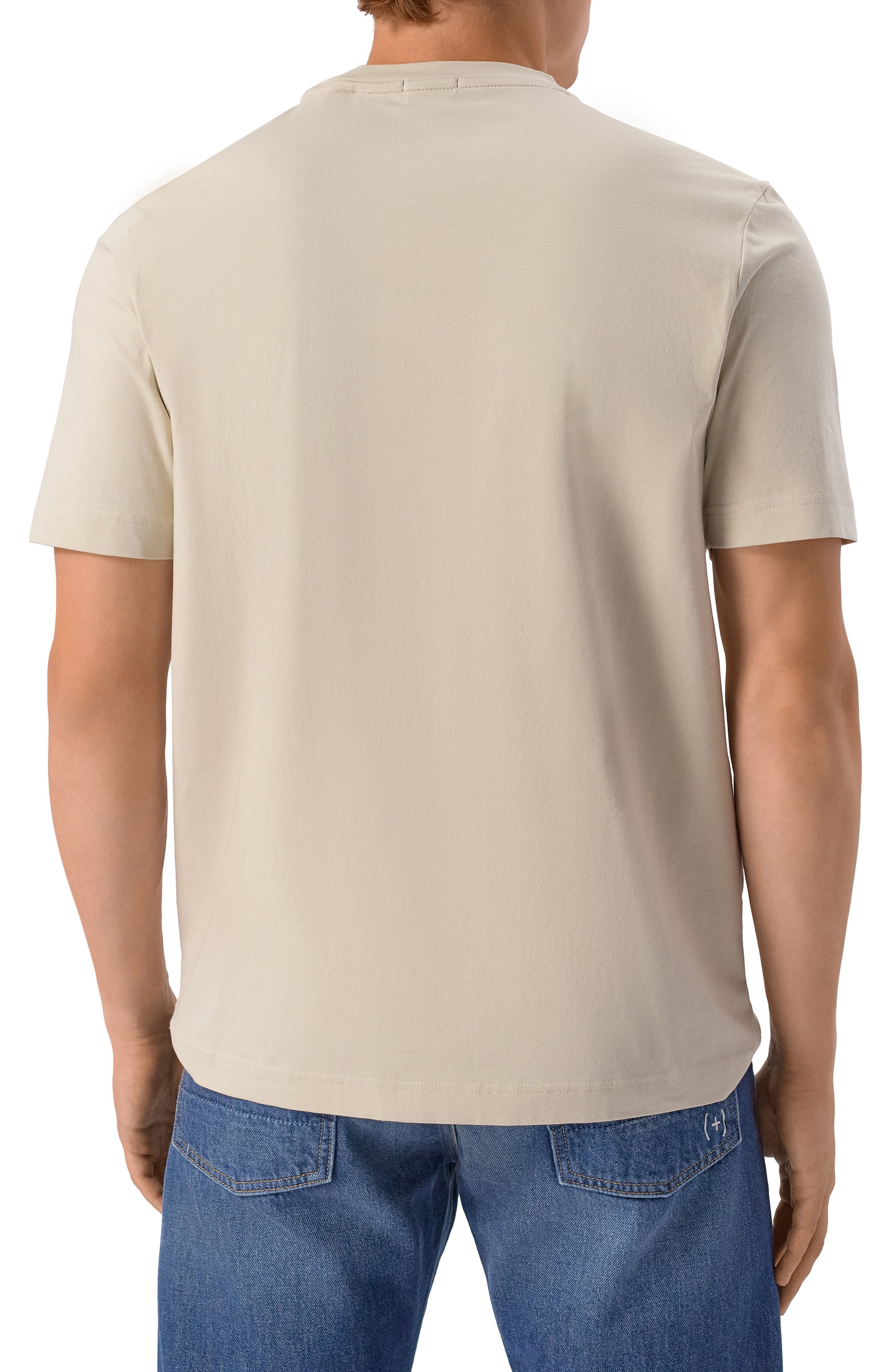 Хлопковая футболка BOSS ORANGE, арт. 50473278, фото 4