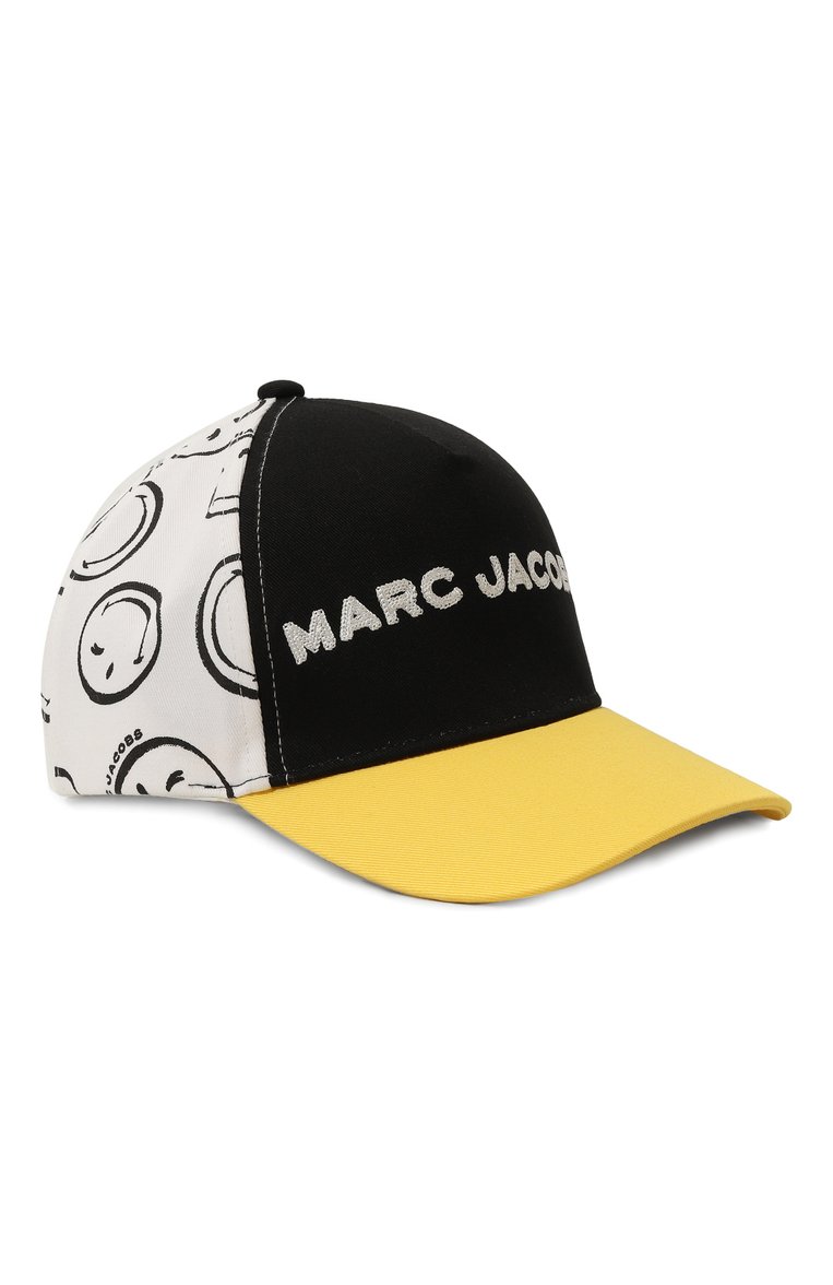 Детская хлопковая бейсболка MARC JACOBS (THE) черного цвета, арт. W60005 | Фото 1 (Нос: Не проставлено; Материал: Хлопок, Текстиль)