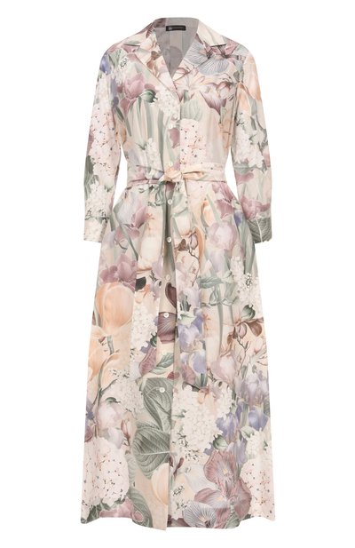 Женское платье из хлопка и шелка COLOMBO, арт. AB00355/F/T0294-U-1Y