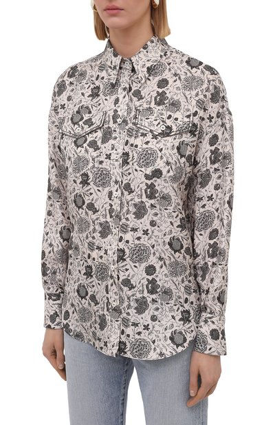 Шелковая рубашка BRUNELLO CUCINELLI, арт. MD925RD306, фото 3