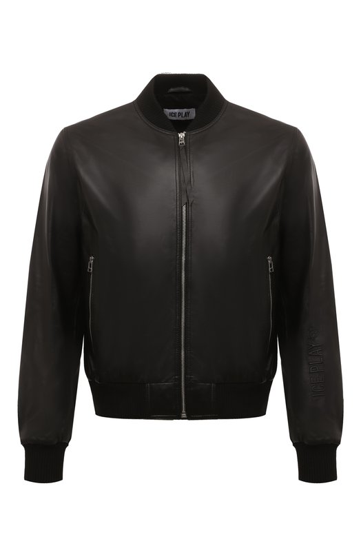 

Кожаный бомбер Ice Play, Чёрный