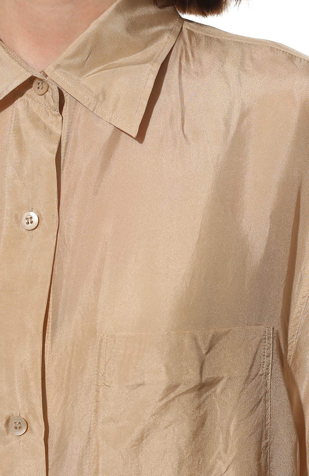 Шелковое платье DRIES VAN NOTEN бежевого цвета по цене 88400 руб., арт. 221-011033-4170, фото 5 Шелковое платье DRIES VAN NOTEN, арт. 221-011033-4170, фото 5