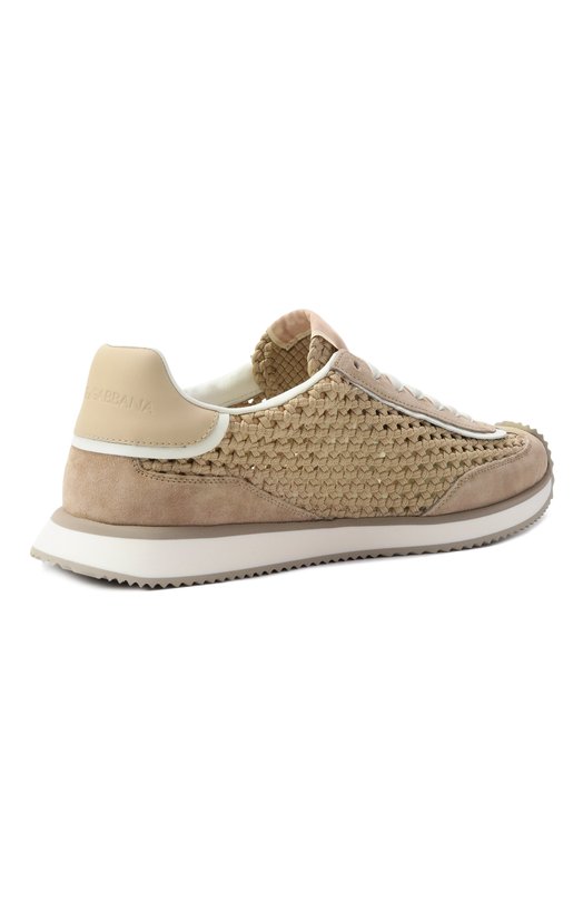 Комбинированные кроссовки DG Cushion Dolce & Gabbana CS2298/A6D45 Бежевый  CS2298/A6D45 Фото 5