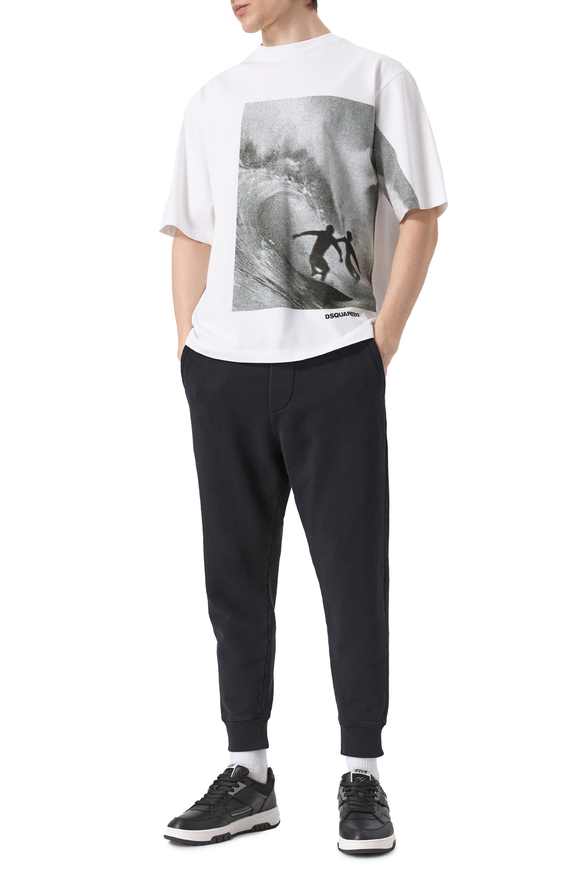 Хлопковая футболка DSQUARED2, арт. S74GD1409/D20033, фото 2