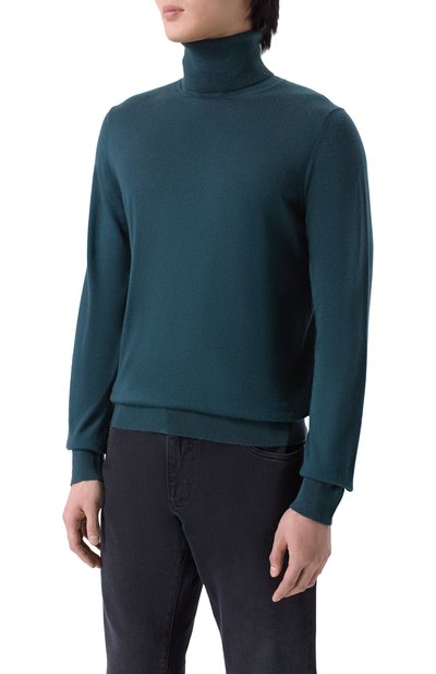 Водолазка из кашемира и шелка MVST темно-зеленого цвета по цене 79150 руб., арт. BM18-302PLG0, фото 3 Водолазка из кашемира и шелка MVST, арт. BM18-302PLG0, фото 3