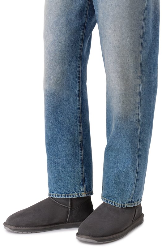 Замшевые угги Platinum Stinger Lo EMU Australia M10002 Серый  M10002 Фото 3