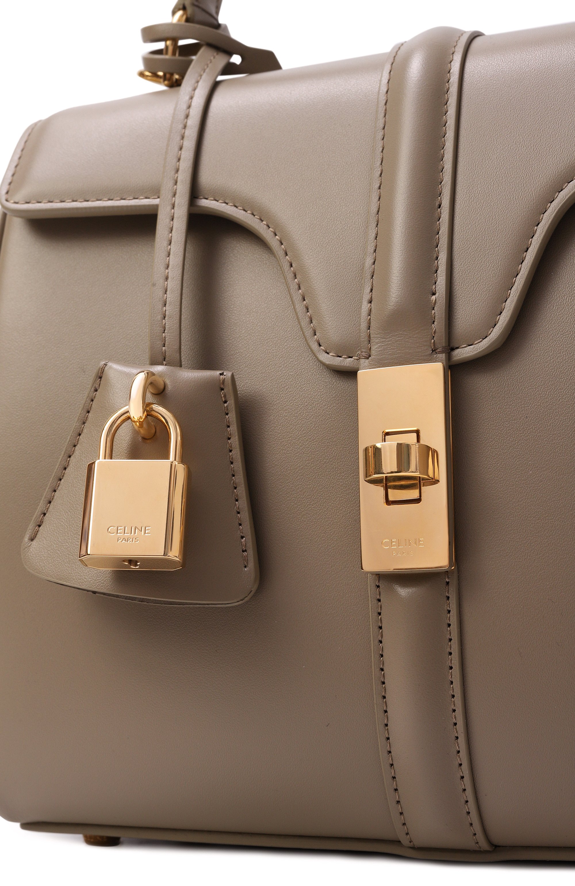 Сумка 16 small CELINE бежевого цвета по цене 548000 руб., арт. 188003BEY, фото 6 Сумка 16 small CELINE, арт. 188003BEY, фото 6