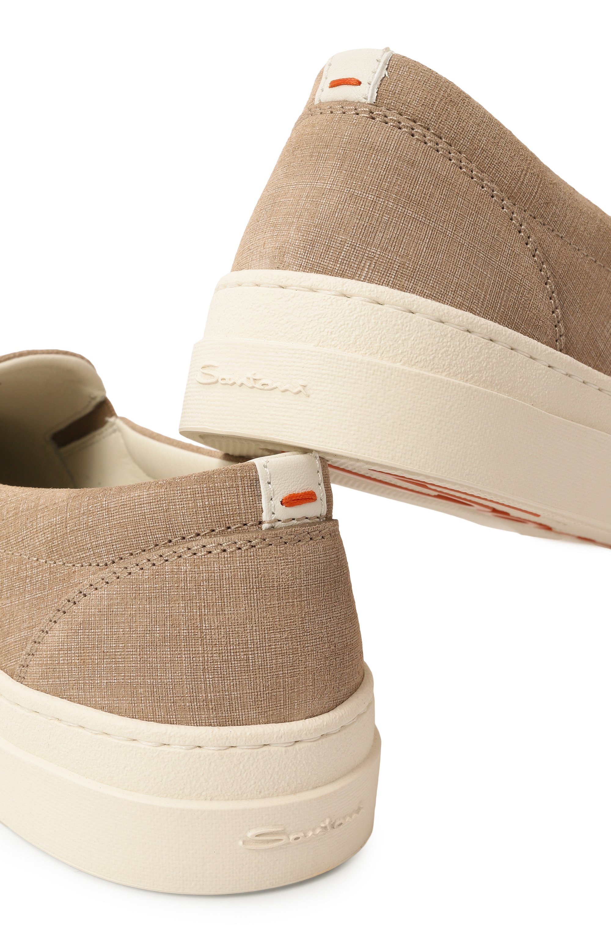 Замшевые слипоны gloria SANTONI, арт. MBGG21946PNNGFCT, фото 7