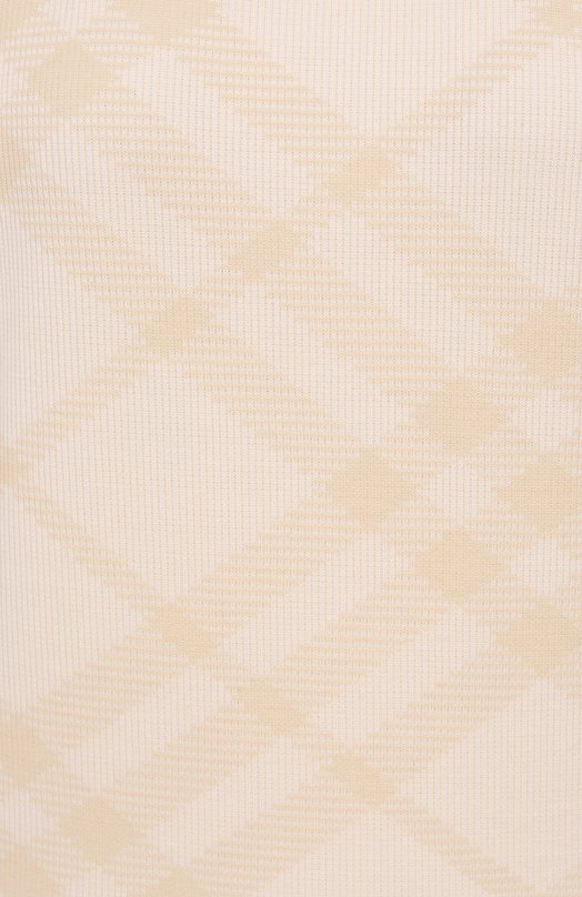 Хлопковая футболка Burberry 8106674 Кремовый  8106674 Фото 6