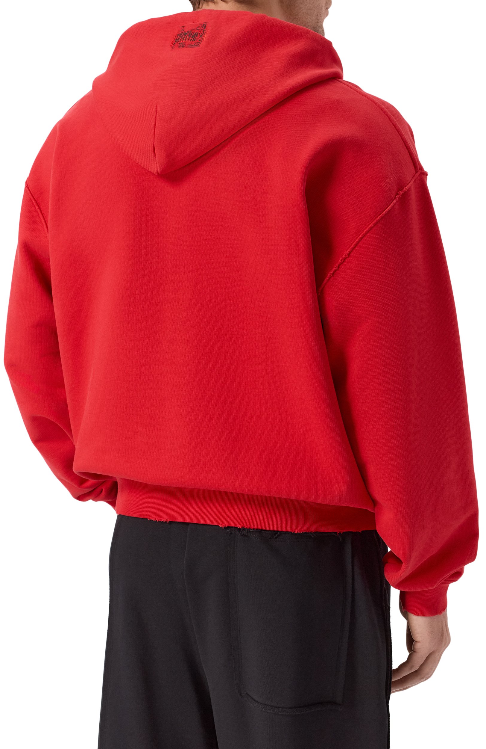 Хлопковая толстовка VETEMENTS красного цвета по цене 98550 руб., арт. MH27ZU232R, фото 5 Хлопковая толстовка VETEMENTS, арт. MH27ZU232R, фото 5