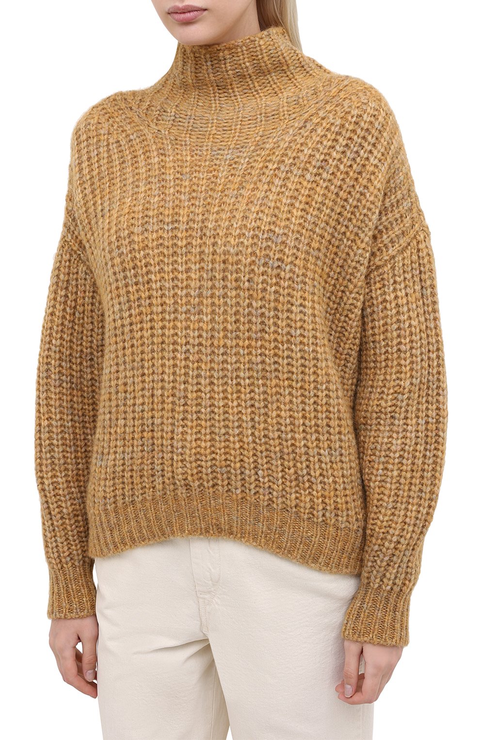 Свитер ISABEL MARANT желтого цвета по цене 52600 руб., арт. PU1413-20A042I/IRIS, фото 3 Свитер ISABEL MARANT, арт. PU1413-20A042I/IRIS, фото 3