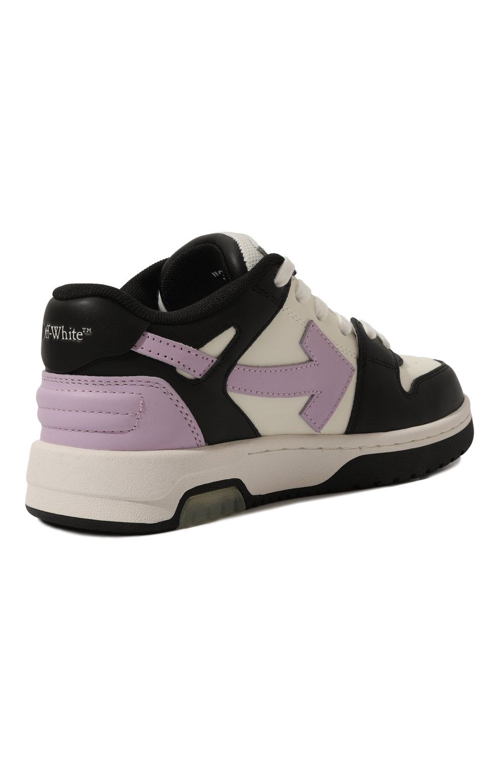 Кожаные кеды out of office OFF-WHITE, арт. 0GIA007S24LEA002/28-34, фот�о 3