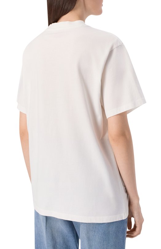 Хлопковая футболка HUGO 50561264 Белый  50561264 Фото 4