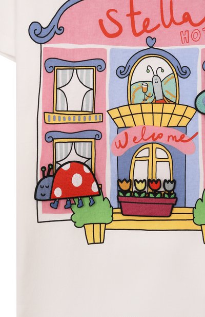 Хлопковая футболка STELLA MCCARTNEY, арт. TY8A11, фото 3