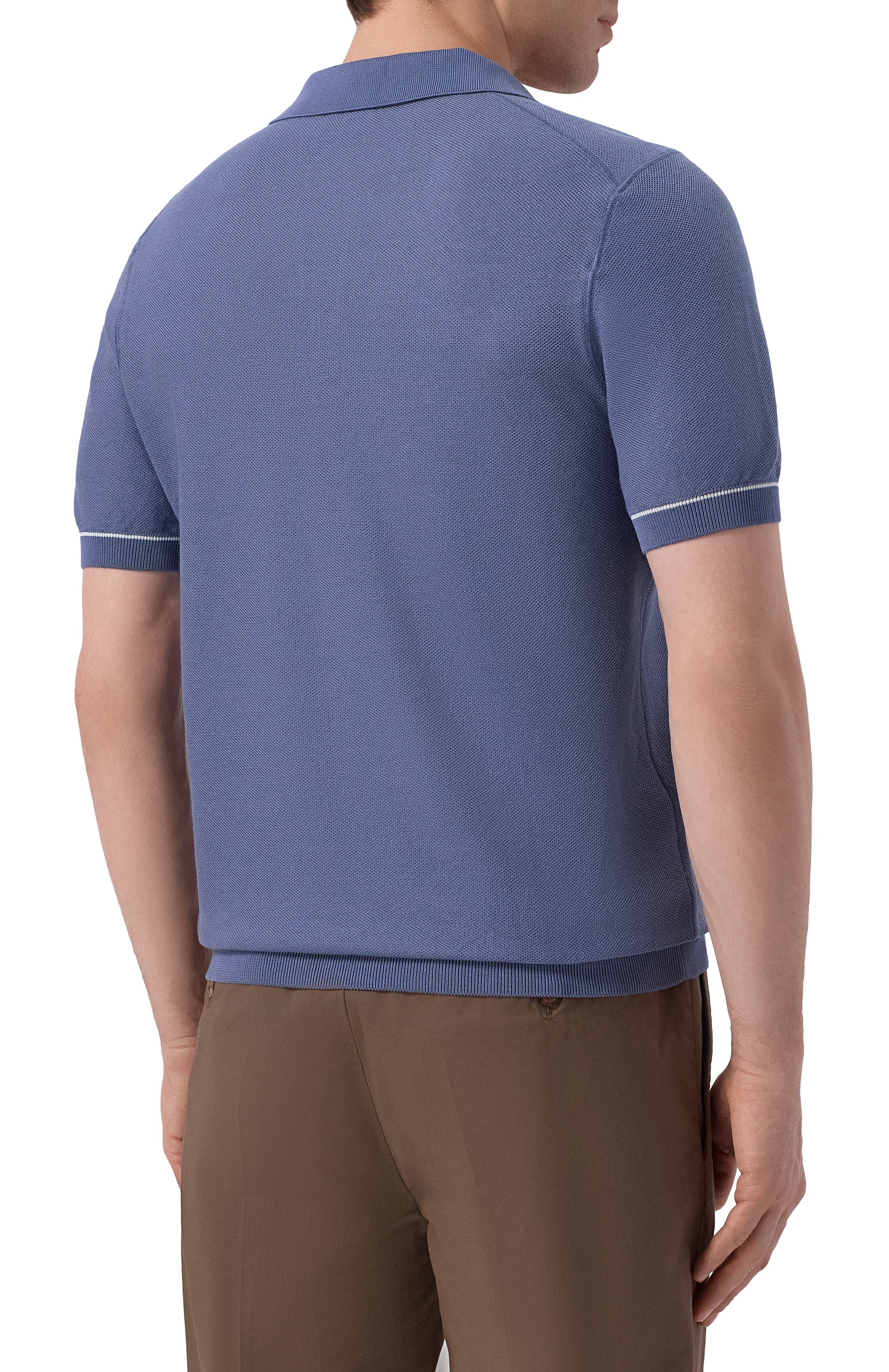 Поло из хлопка и лиоцелла BOSS, арт. 50560483, фото 4