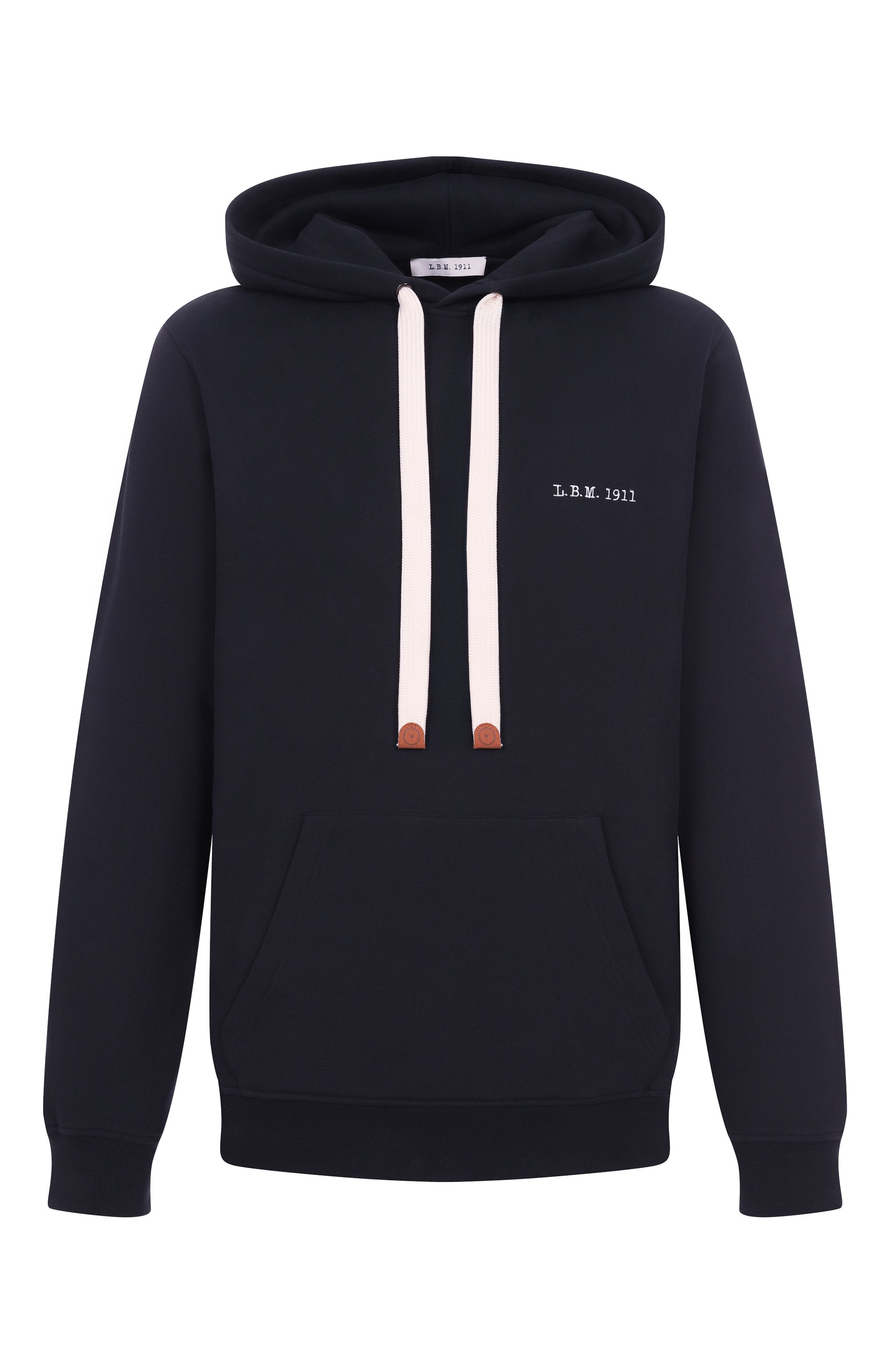 Хлопковое худи L.B.M. 1911 черного цвета по цене 38700 руб., арт. 6367/59541, фото 1 Хлопковое худи L.B.M. 1911, арт. 6367/59541, фото 1
