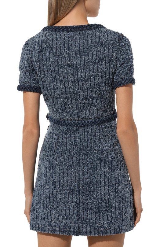 Джинсовое платье self-portrait PF24-836S-BL Синий  PF24-836S-BL Фото 4