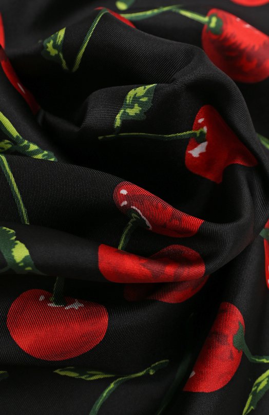 Шелковый платок Dolce & Gabbana FN093R/GDBI1 Чёрный  FN093R/GDBI1 Фото 3