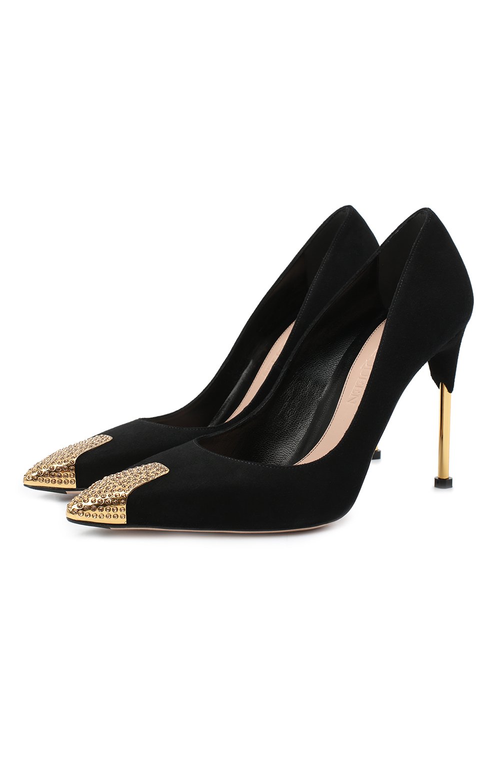 Замшевые туфли ALEXANDER MCQUEEN черного цвета по цене 83400 руб., арт. 633501/WHR73, фото 1 Замшевые туфли ALEXANDER MCQUEEN, арт. 633501/WHR73, фото 1