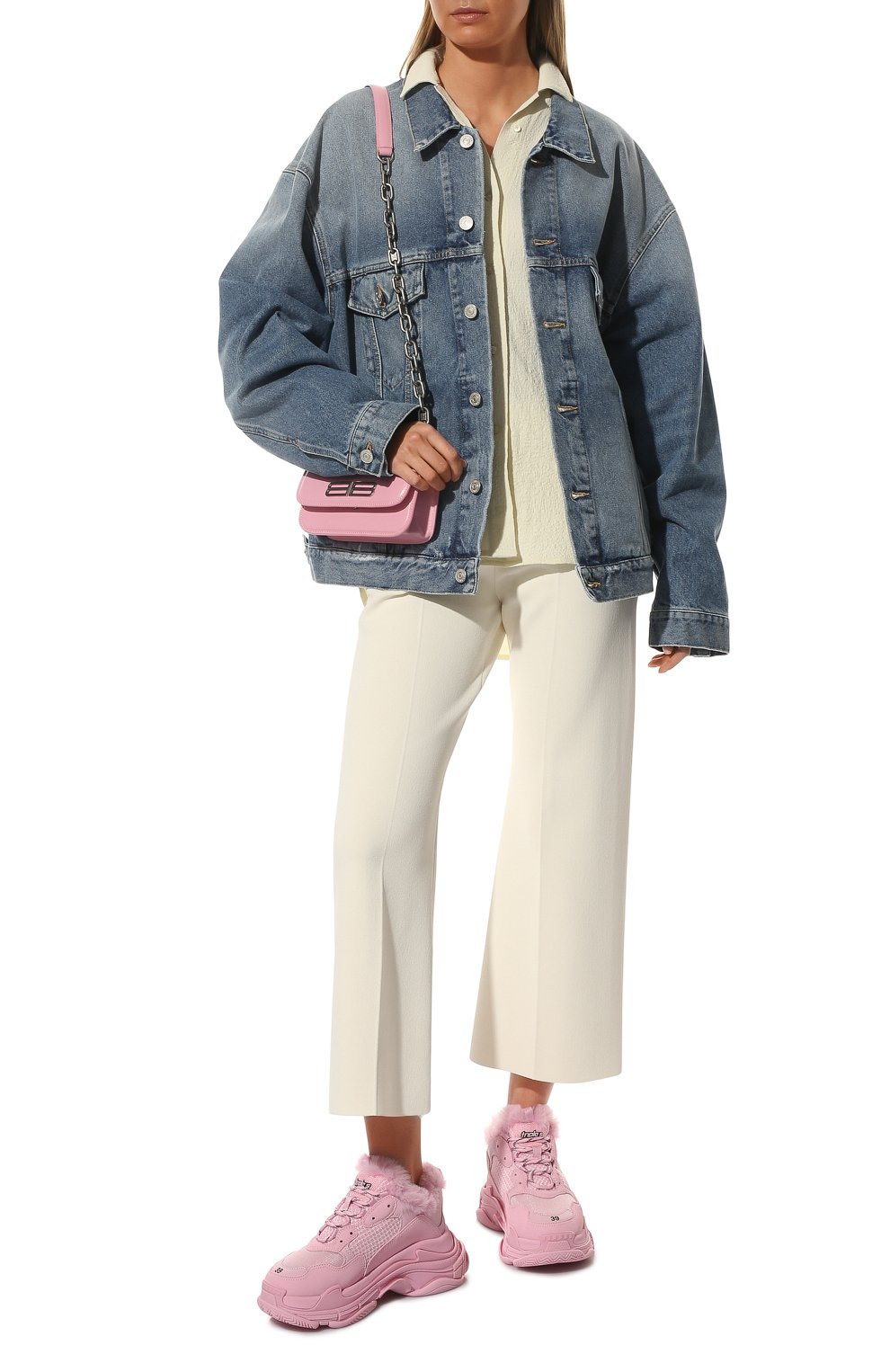 Комбинированные кроссовки triple s BALENCIAGA, арт. 668562/W3CQ5, фото 2