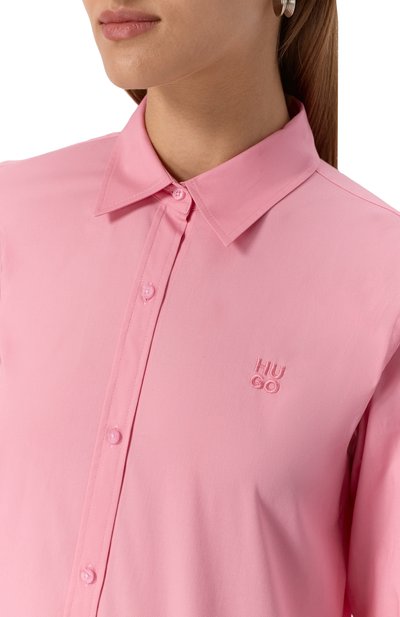 Хлопковая рубашка HUGO, арт. 50496339, фото 5